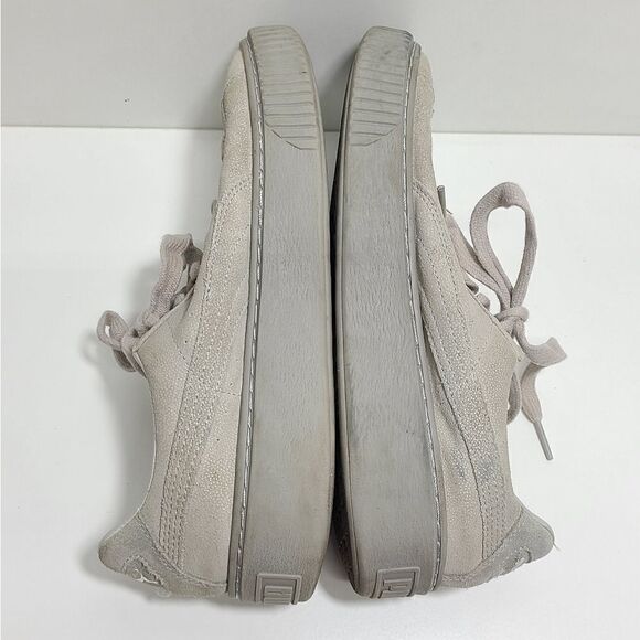 Puma‎ Basket Platform Reset Women's Size 7.5 Gray Suede Sneakers - Picture 7 of 10